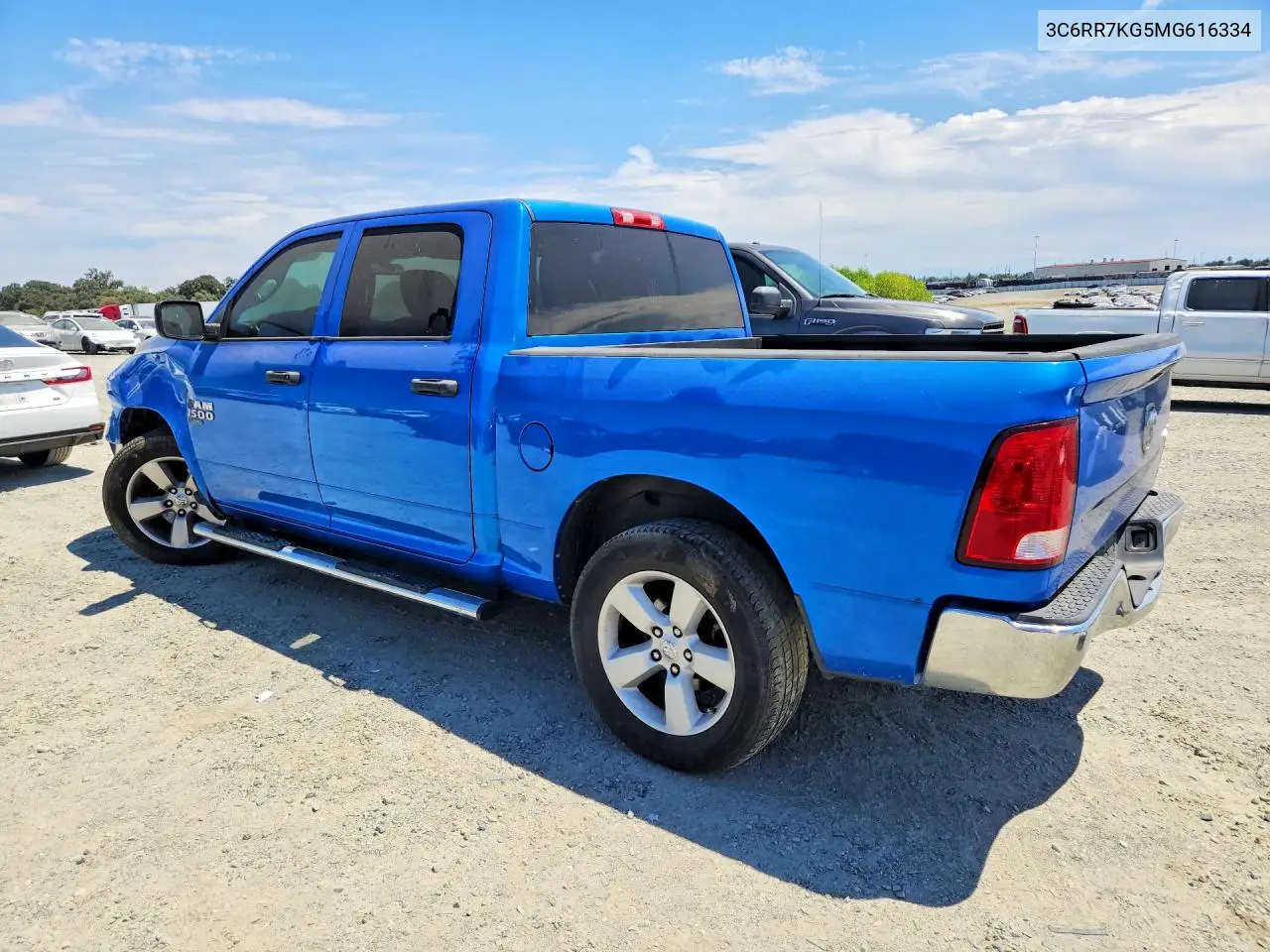 2021 Ram 1500 Classic Tradesman VIN: 3C6RR7KG5MG616334 Lot: 61971656