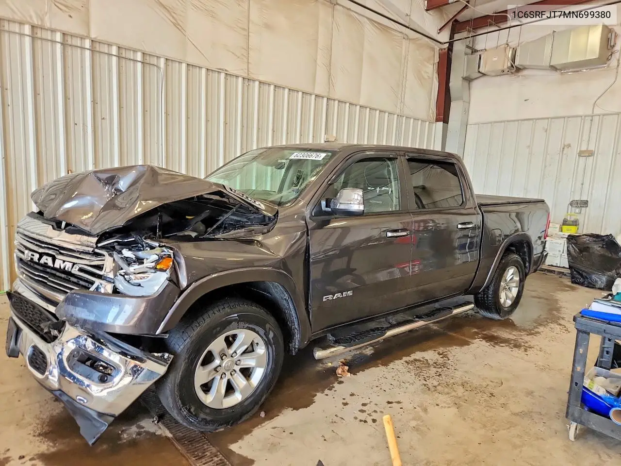 2021 Ram 1500 Laramie VIN: 1C6SRFJT7MN699380 Lot: 62306676