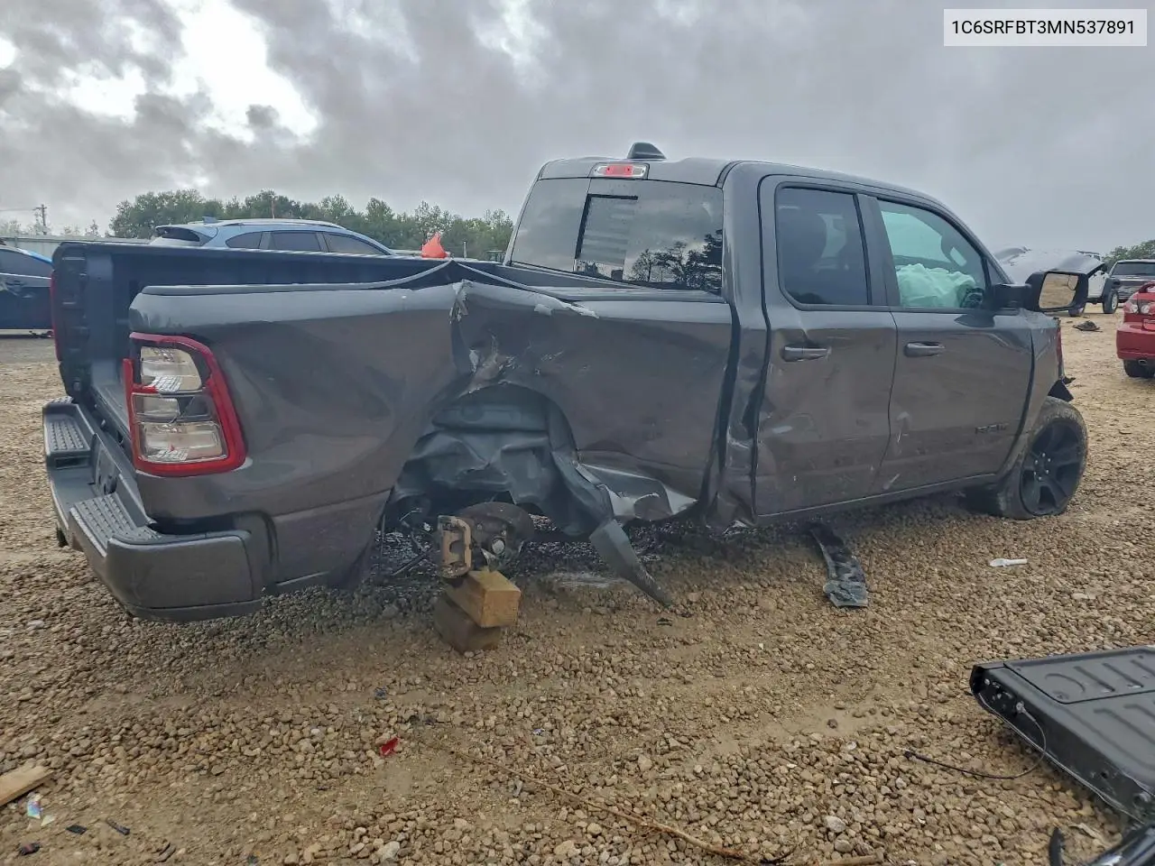 1C6SRFBT3MN537891 2021 Ram 1500 Big Horn/Lone Star