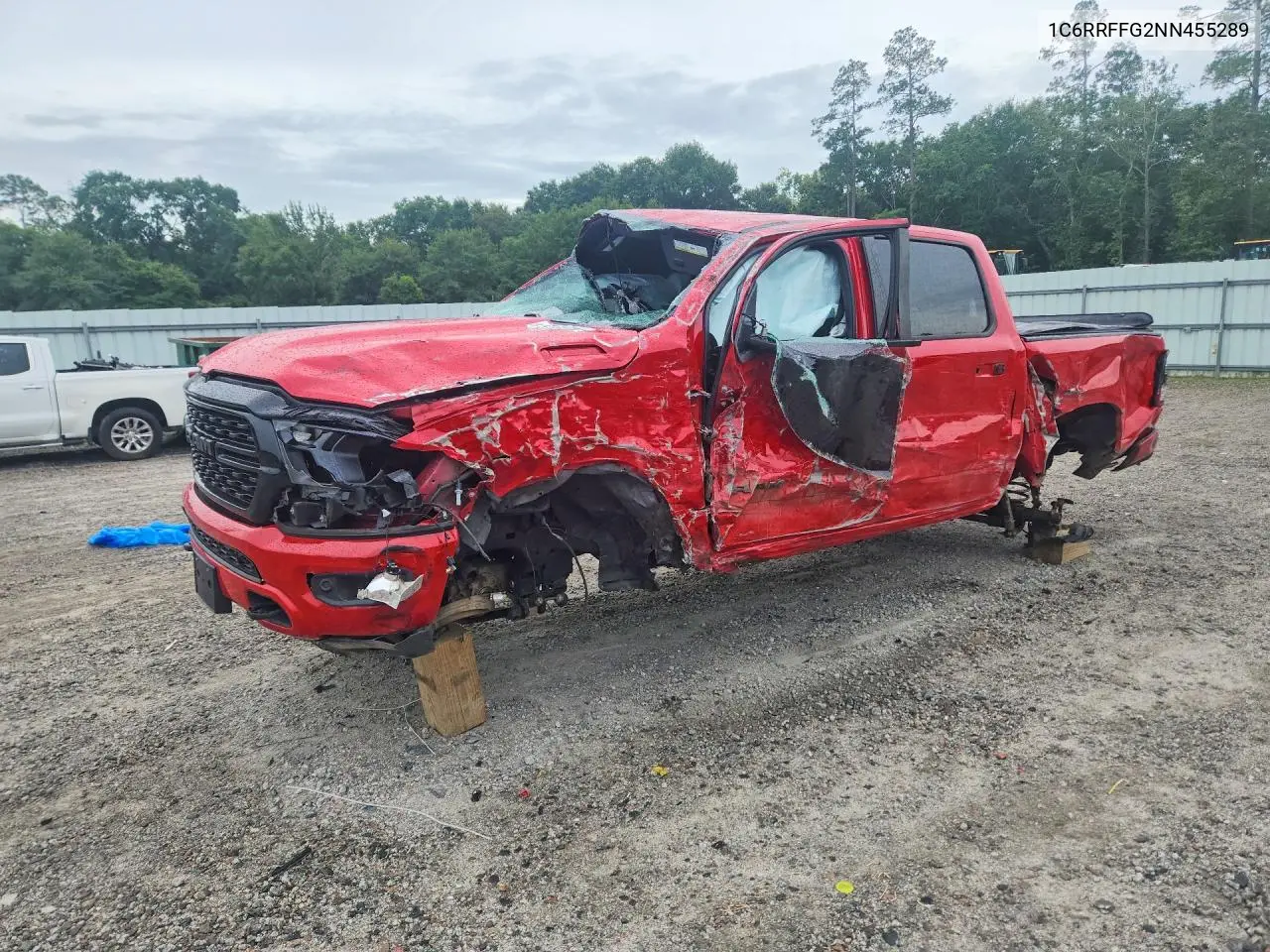 2022 Ram 1500 Big Horn VIN: 1C6RRFFG2NN455289 Lot: 57371716