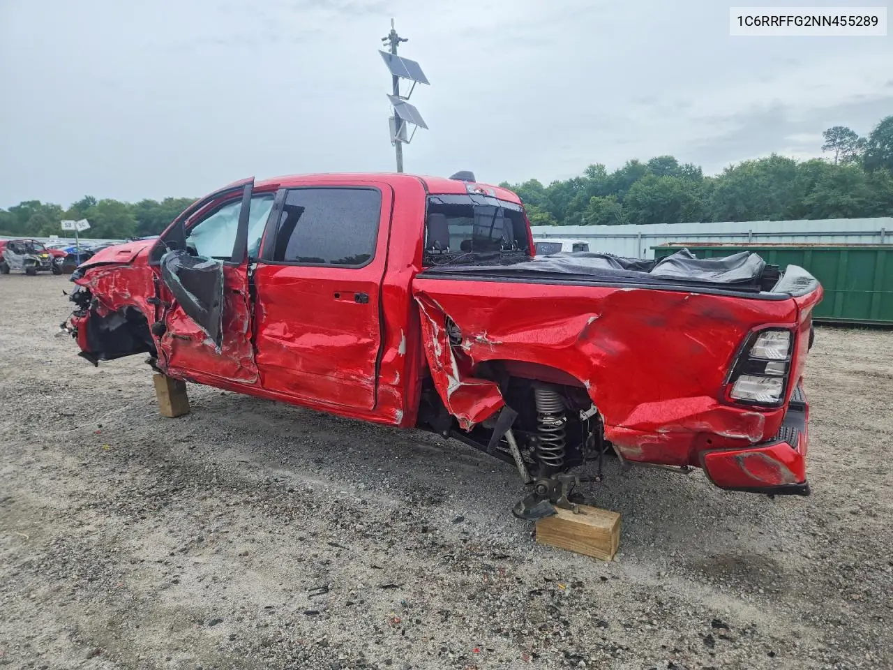 2022 Ram 1500 Big Horn VIN: 1C6RRFFG2NN455289 Lot: 57371716