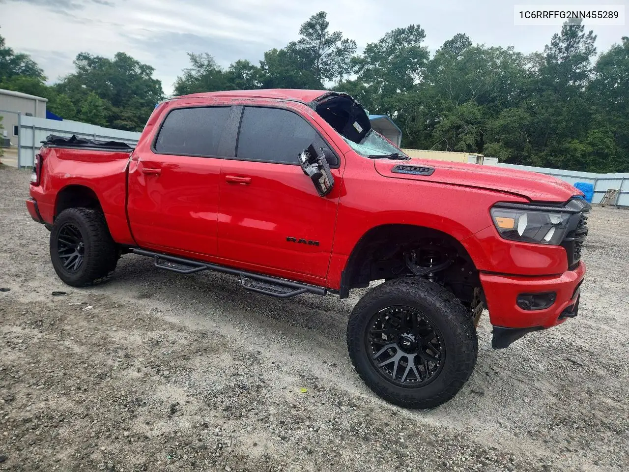 2022 Ram 1500 Big Horn VIN: 1C6RRFFG2NN455289 Lot: 57371716