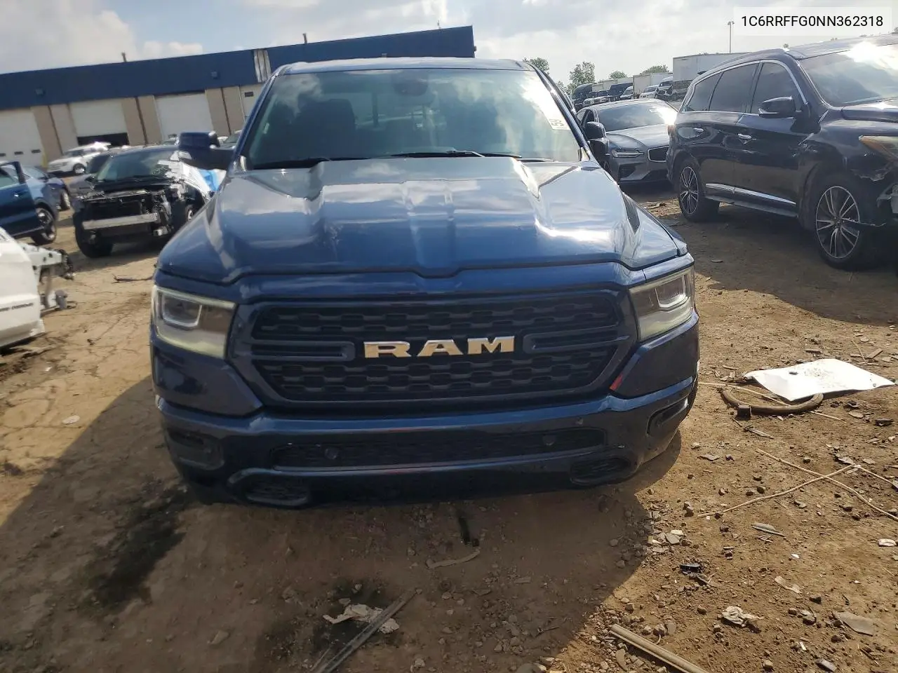 2022 Ram 1500 Big Horn/Lone Star VIN: 1C6RRFFG0NN362318 Lot: 59136226