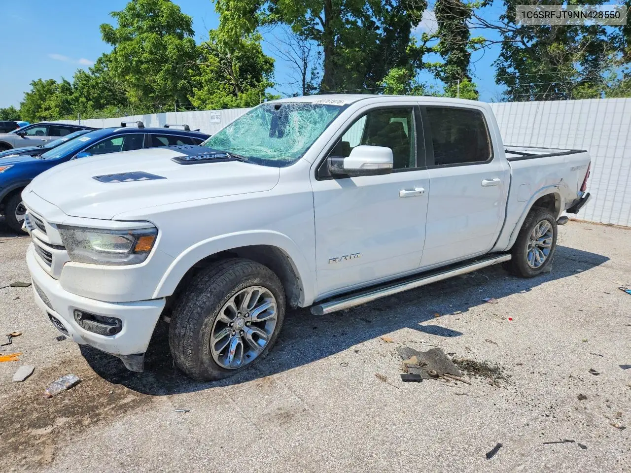 2022 Ram 1500 Laramie VIN: 1C6SRFJT9NN428550 Lot: 60761976