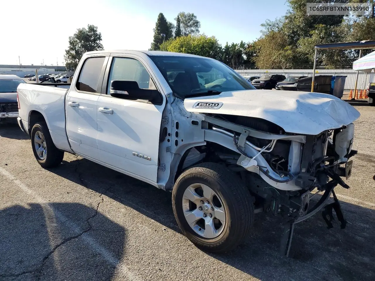 2022 Ram 1500 Big Horn/Lone Star VIN: 1C6SRFBTXNN133990 Lot: 61639106
