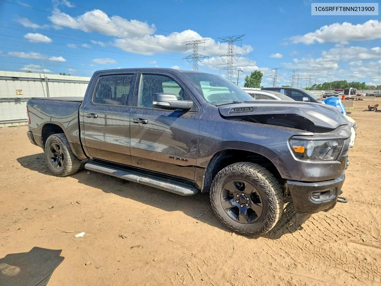 2022 Ram 1500 Big Horn/Lone Star VIN: 1C6SRFFT8NN213900 Lot: 61900806