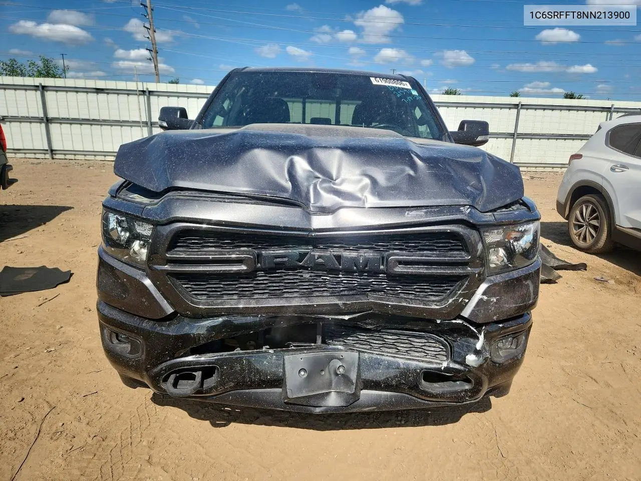 2022 Ram 1500 Big Horn/Lone Star VIN: 1C6SRFFT8NN213900 Lot: 61900806