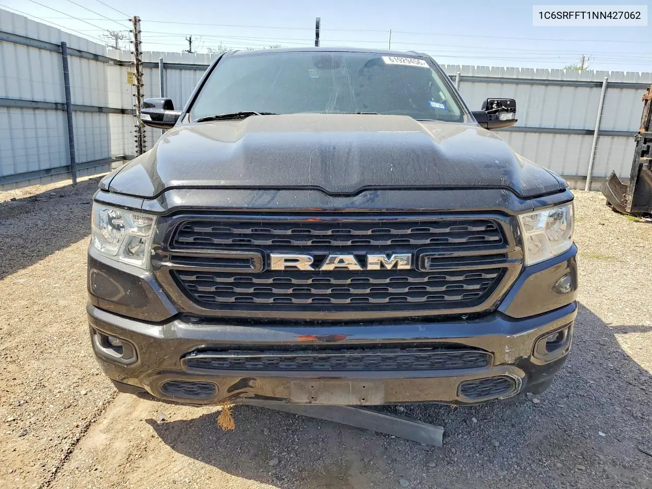 2022 Ram 1500 Big Horn/Lone Star VIN: 1C6SRFFT1NN427062 Lot: 61929456