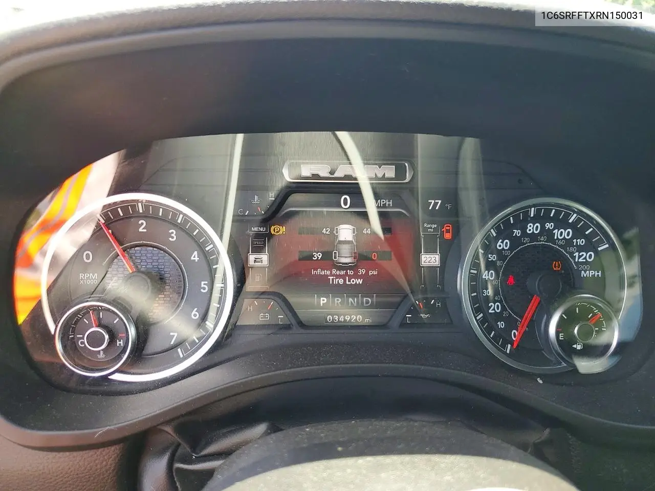 2024 Ram 1500 Big Horn VIN: 1C6SRFFTXRN150031 Lot: 58288006