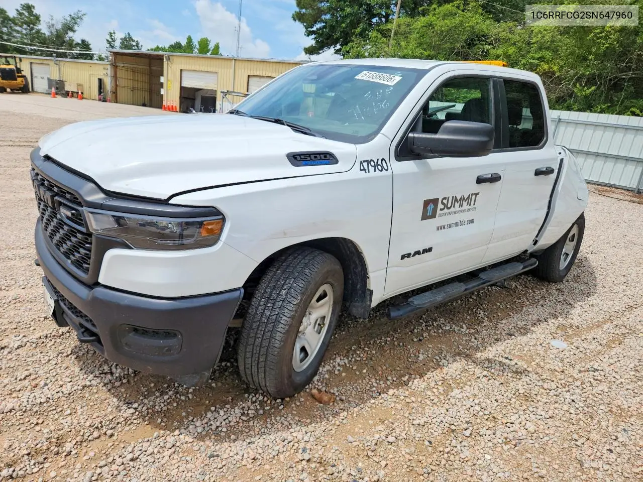 2025 Ram 1500 Tradesman VIN: 1C6RRFCG2SN647960 Lot: 61588606