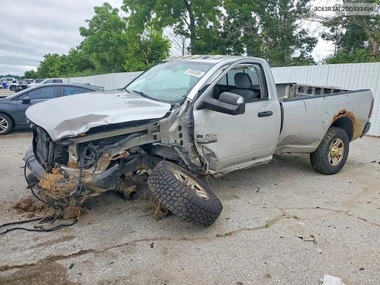 2013 Ram 3500 St VIN: 3C63R3AL2DG533456 Lot: 57603306