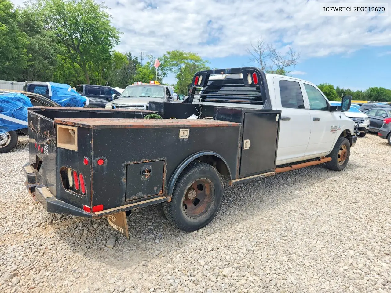 2014 Ram 3500 VIN: 3C7WRTCL7EG312670 Lot: 57502336