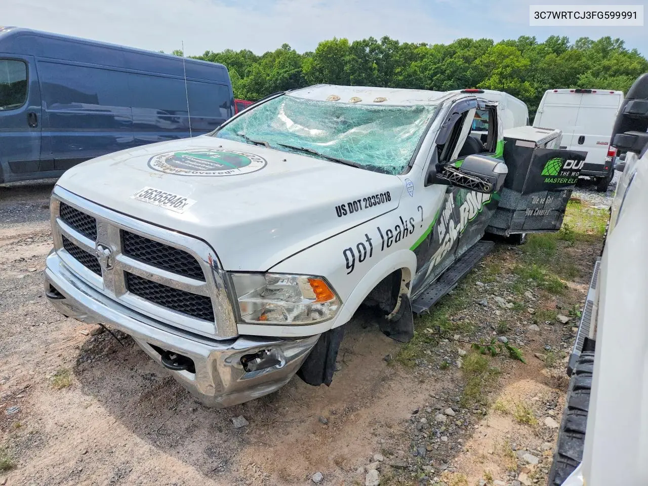 2015 Ram 3500 VIN: 3C7WRTCJ3FG599991 Lot: 56355946