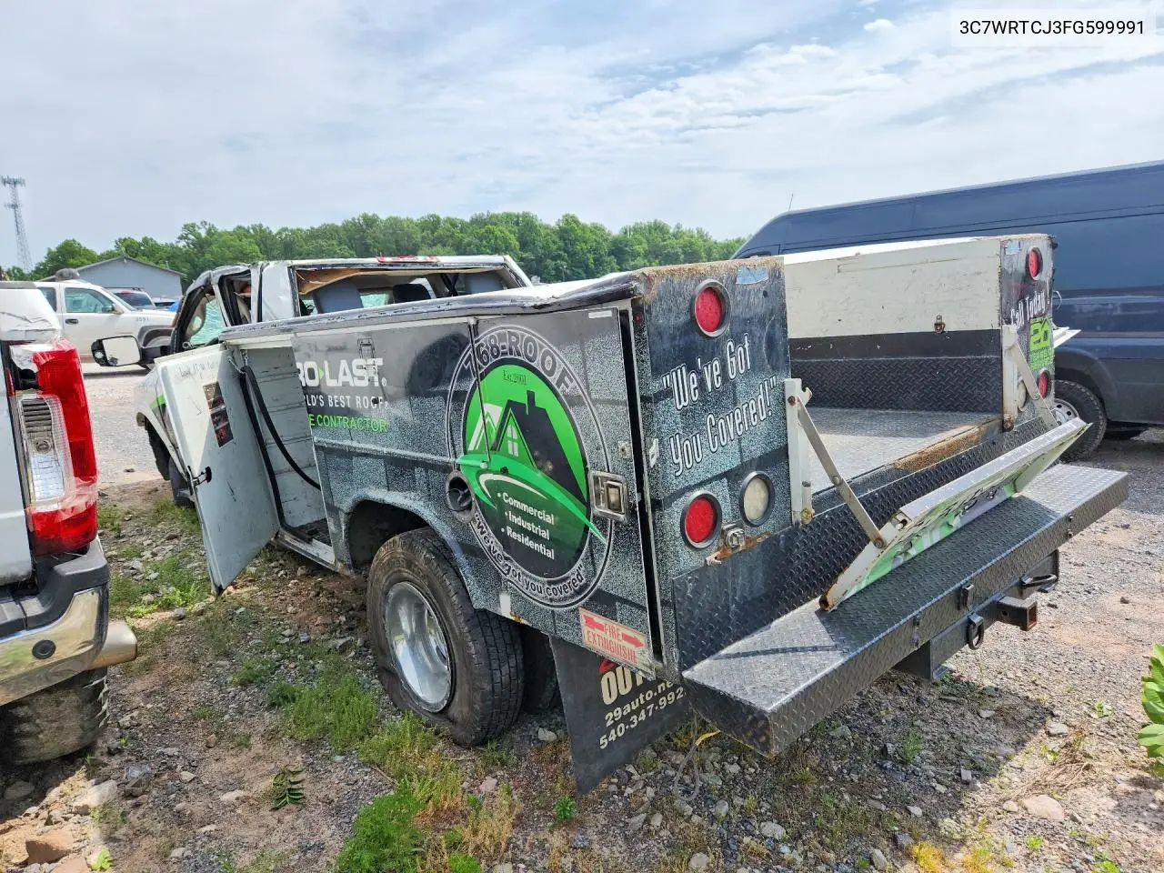 2015 Ram 3500 VIN: 3C7WRTCJ3FG599991 Lot: 56355946
