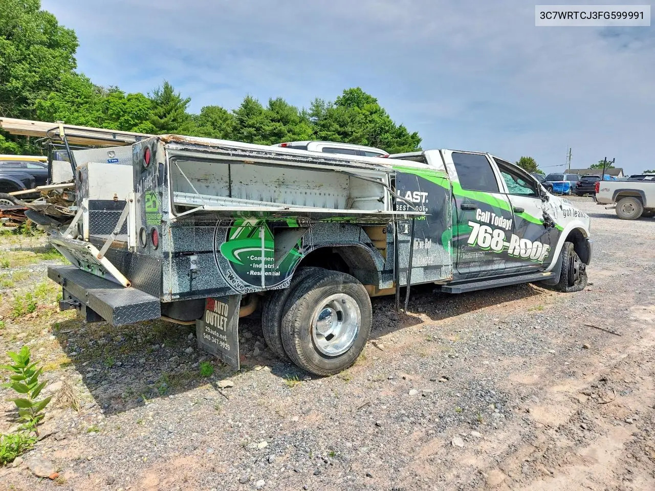 2015 Ram 3500 VIN: 3C7WRTCJ3FG599991 Lot: 56355946