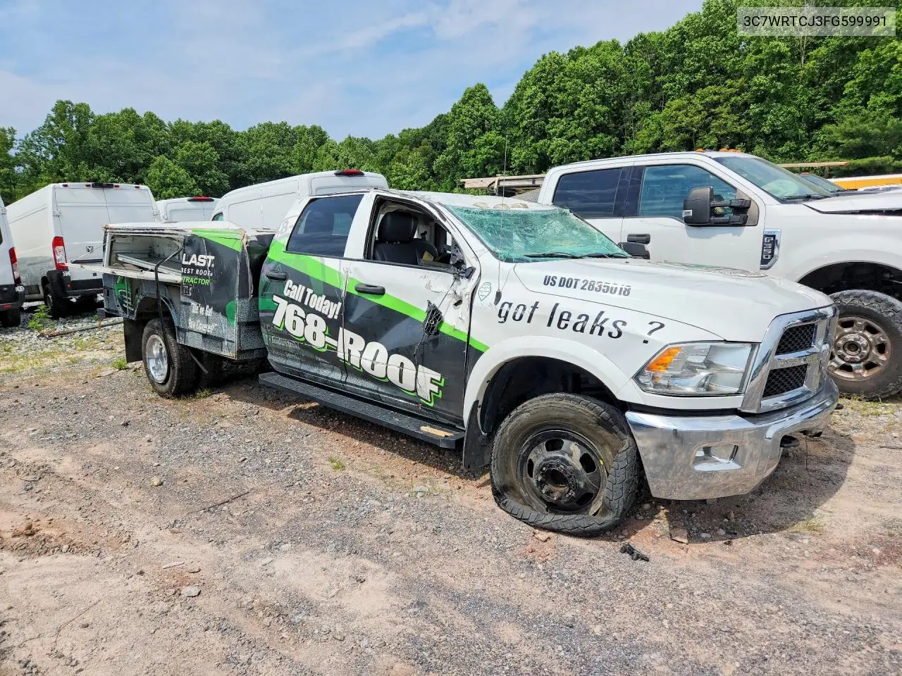 2015 Ram 3500 VIN: 3C7WRTCJ3FG599991 Lot: 56355946