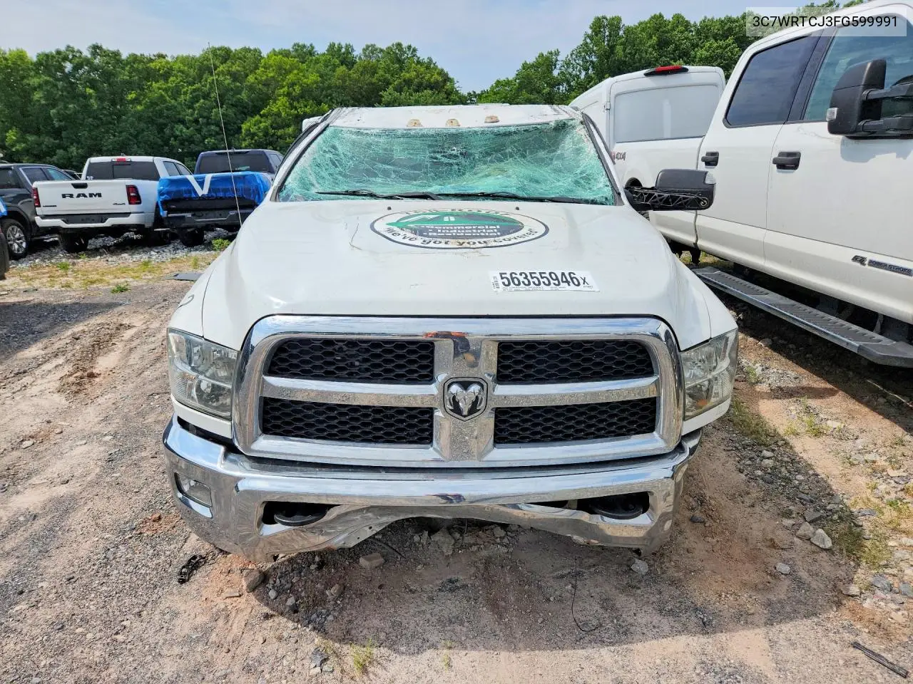 2015 Ram 3500 VIN: 3C7WRTCJ3FG599991 Lot: 56355946