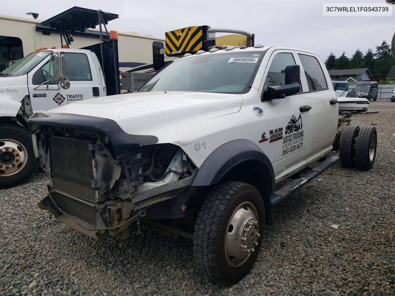 2015 Ram 4500 VIN: 3C7WRLEL1FG543739 Lot: 58696806