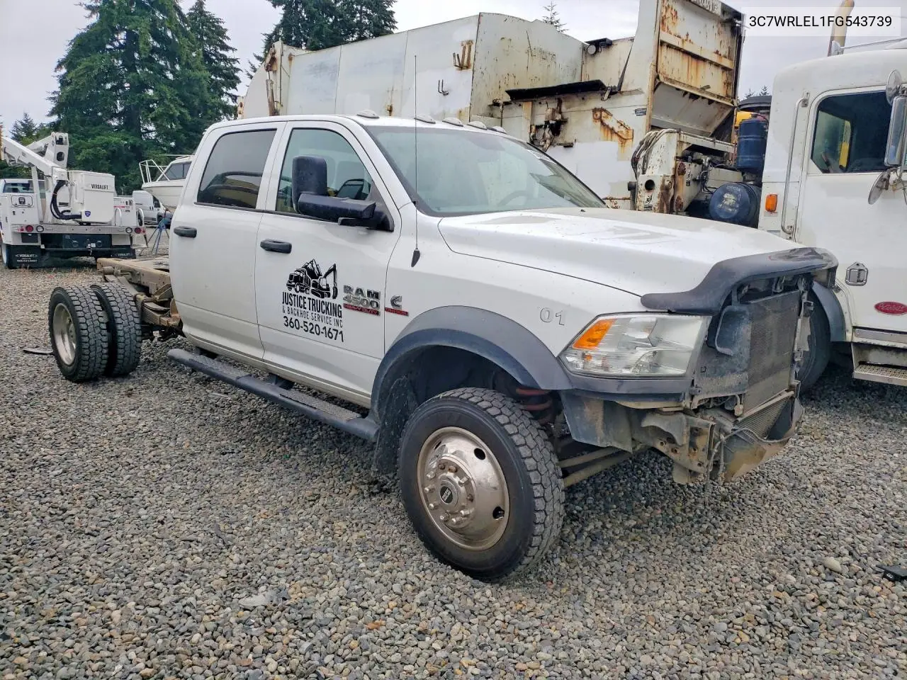 2015 Ram 4500 VIN: 3C7WRLEL1FG543739 Lot: 58696806