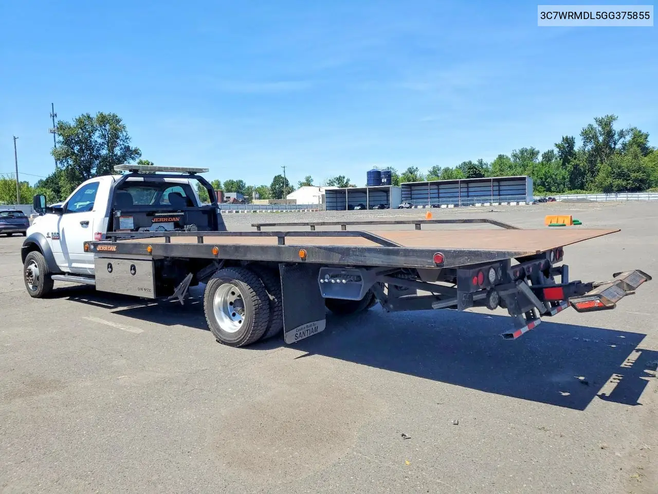 2016 Ram 5500 - Flatbed Truck VIN: 3C7WRMDL5GG375855 Lot: 57560596