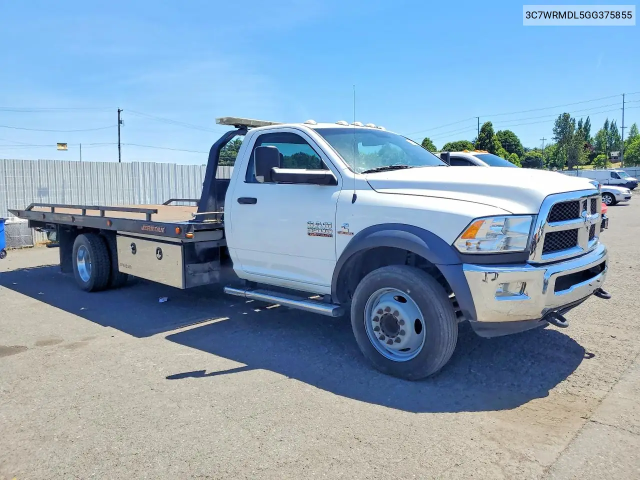 2016 Ram 5500 - Flatbed Truck VIN: 3C7WRMDL5GG375855 Lot: 57560596