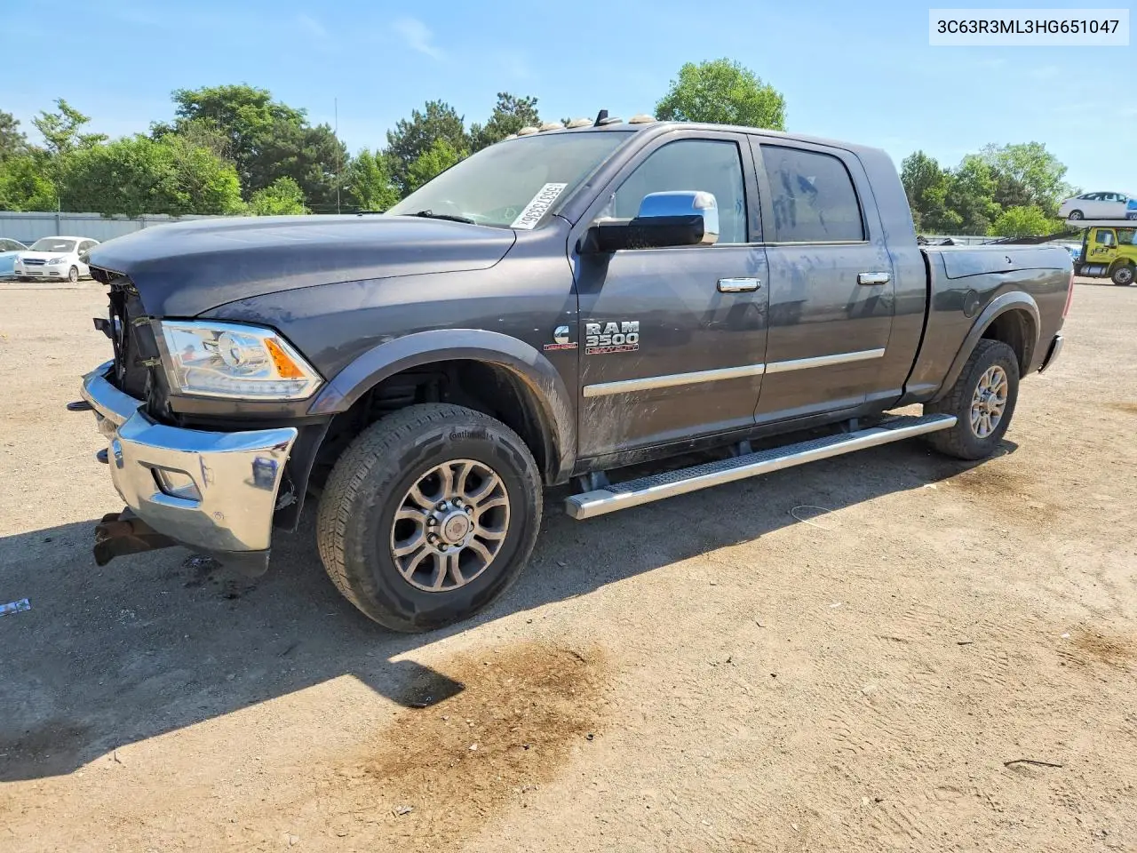 2017 Ram 3500 Laramie VIN: 3C63R3ML3HG651047 Lot: 55373336