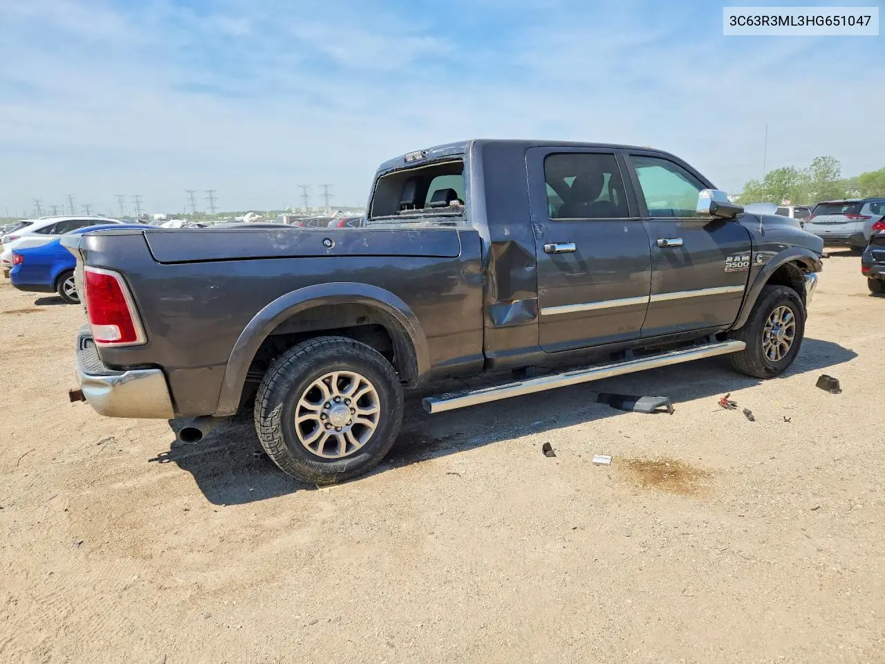 2017 Ram 3500 Laramie VIN: 3C63R3ML3HG651047 Lot: 55373336