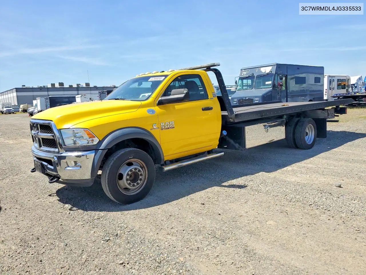 2018 Ram 5500 - Rollback Tow Truck VIN: 3C7WRMDL4JG335533 Lot: 52566046