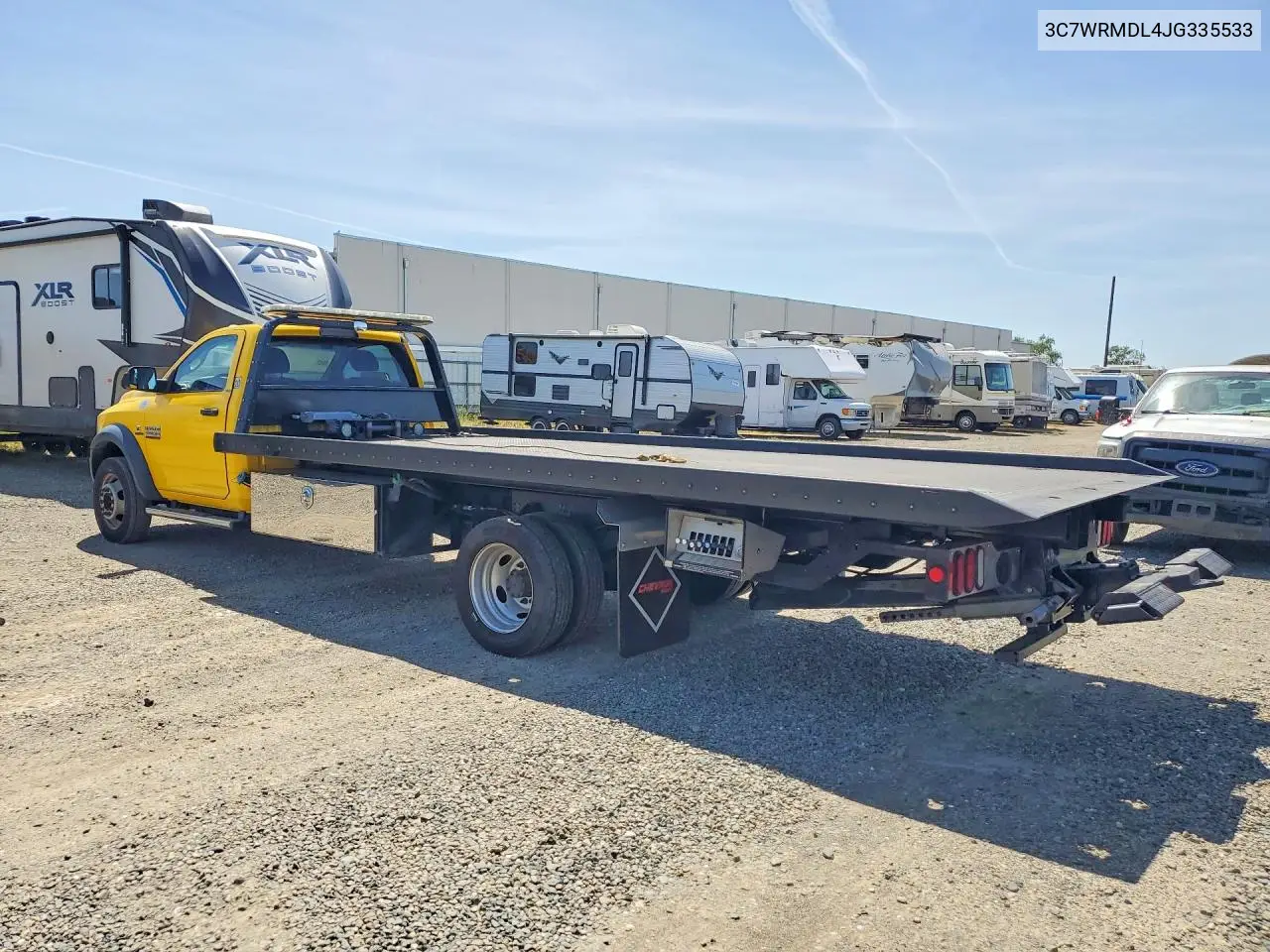 2018 Ram 5500 - Rollback Tow Truck VIN: 3C7WRMDL4JG335533 Lot: 52566046