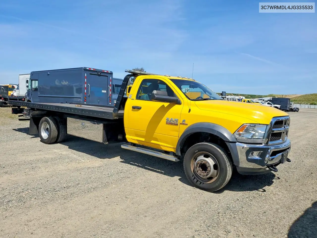 2018 Ram 5500 - Rollback Tow Truck VIN: 3C7WRMDL4JG335533 Lot: 52566046