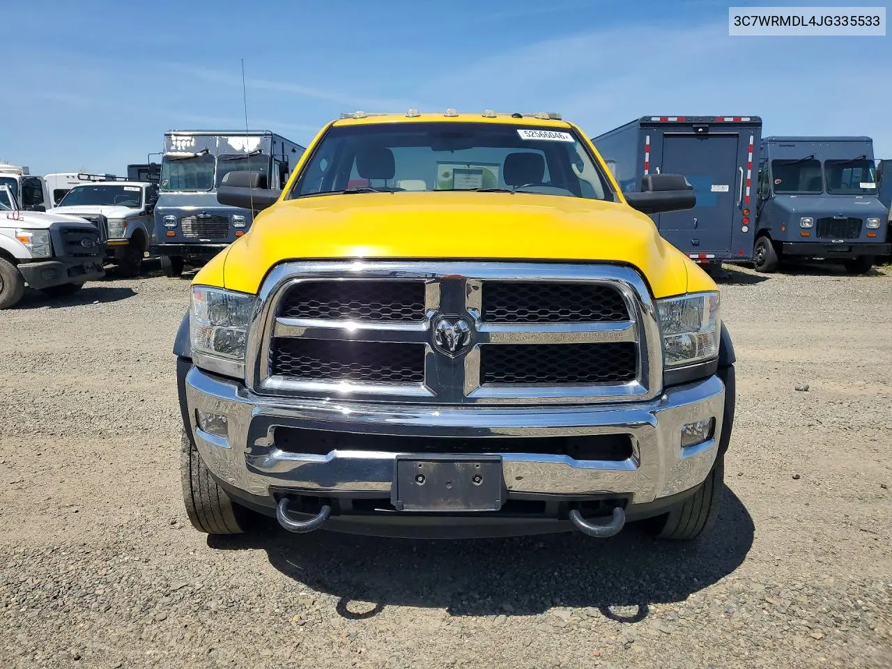 2018 Ram 5500 - Rollback Tow Truck VIN: 3C7WRMDL4JG335533 Lot: 52566046