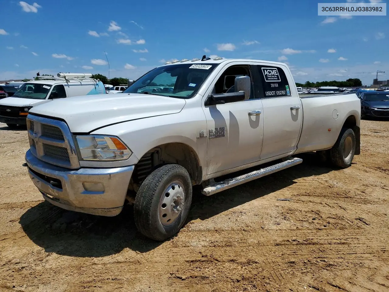 2018 Ram 3500 Slt VIN: 3C63RRHL0JG383982 Lot: 54004536