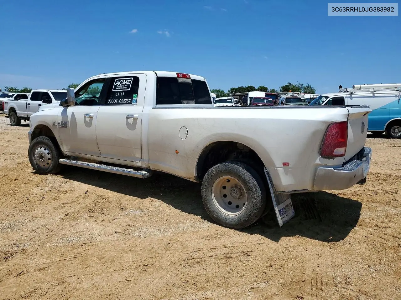 2018 Ram 3500 Slt VIN: 3C63RRHL0JG383982 Lot: 54004536