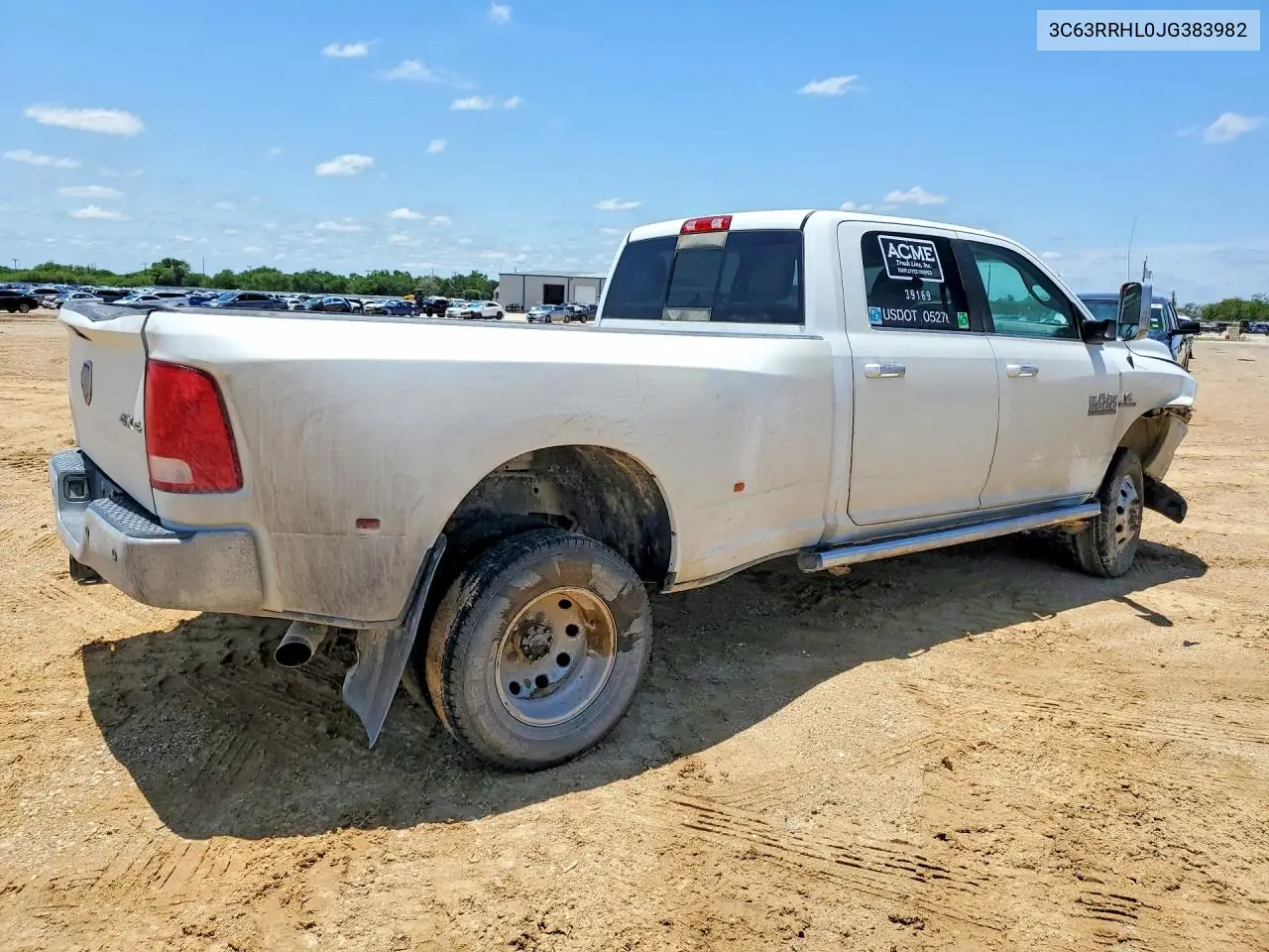 2018 Ram 3500 Slt VIN: 3C63RRHL0JG383982 Lot: 54004536