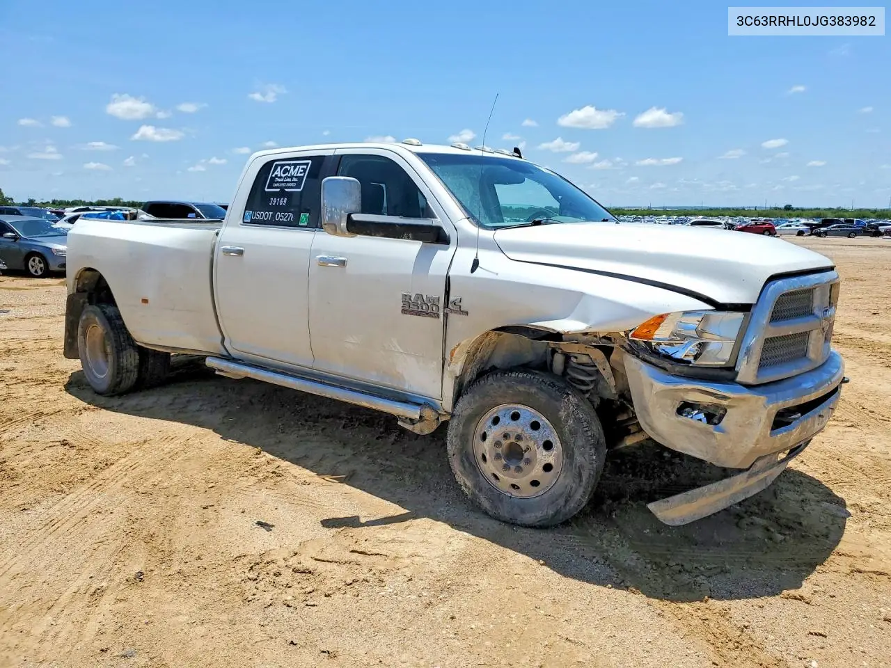 2018 Ram 3500 Slt VIN: 3C63RRHL0JG383982 Lot: 54004536