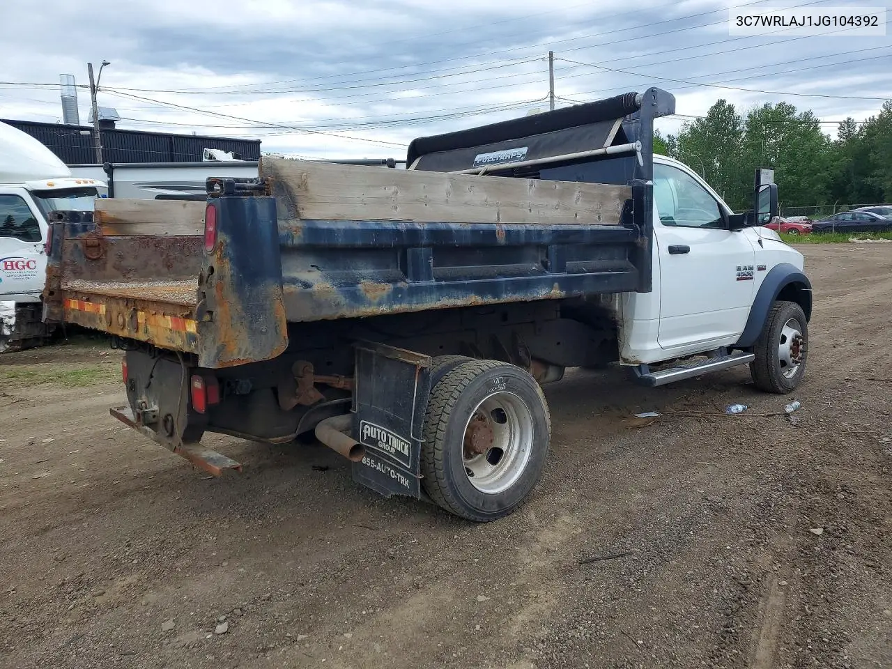2018 Ram 4500 VIN: 3C7WRLAJ1JG104392 Lot: 54086086