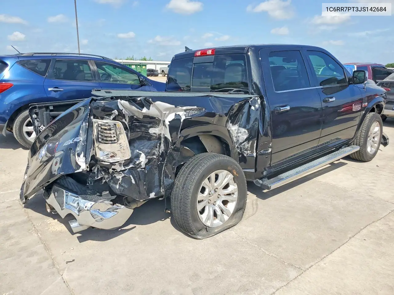 2018 Ram 1500 Longhorn VIN: 1C6RR7PT3JS142684 Lot: 57765476