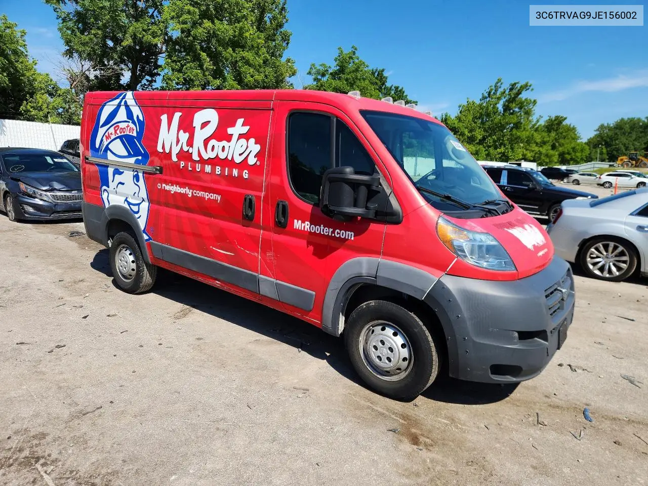 2018 Ram Promaster 1500 1500 Standard VIN: 3C6TRVAG9JE156002 Lot: 58584406
