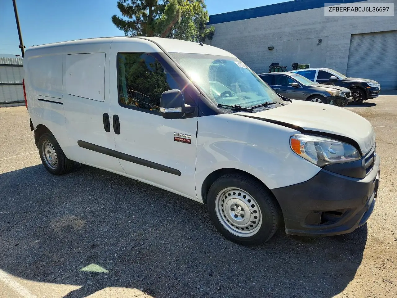 2018 Ram Promaster City Delivery Van VIN: ZFBERFAB0J6L36697 Lot: 60198856