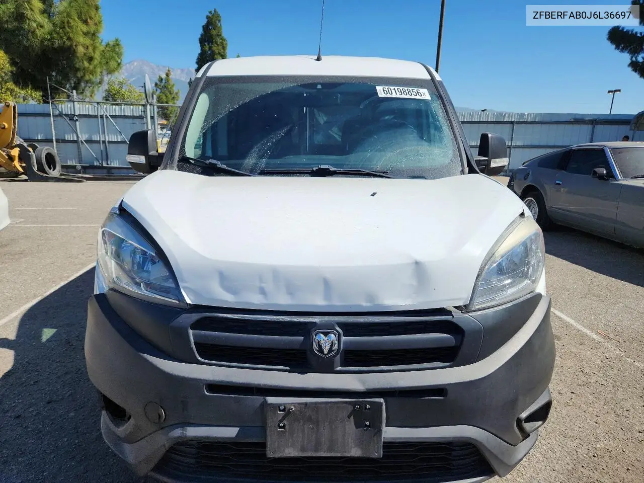 2018 Ram Promaster City Delivery Van VIN: ZFBERFAB0J6L36697 Lot: 60198856