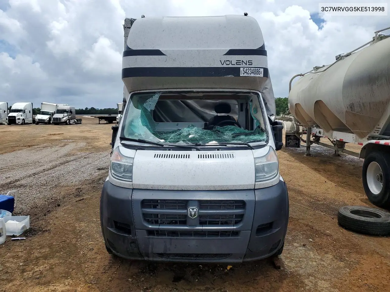 2019 Ram Promaster 3500 3500 Standard VIN: 3C7WRVGG5KE513998 Lot: 54234886