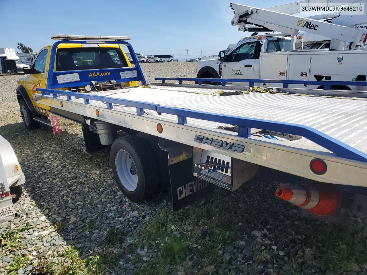 2019 Ram 5500 VIN: 3C7WRMDL9KG648210 Lot: 55558826