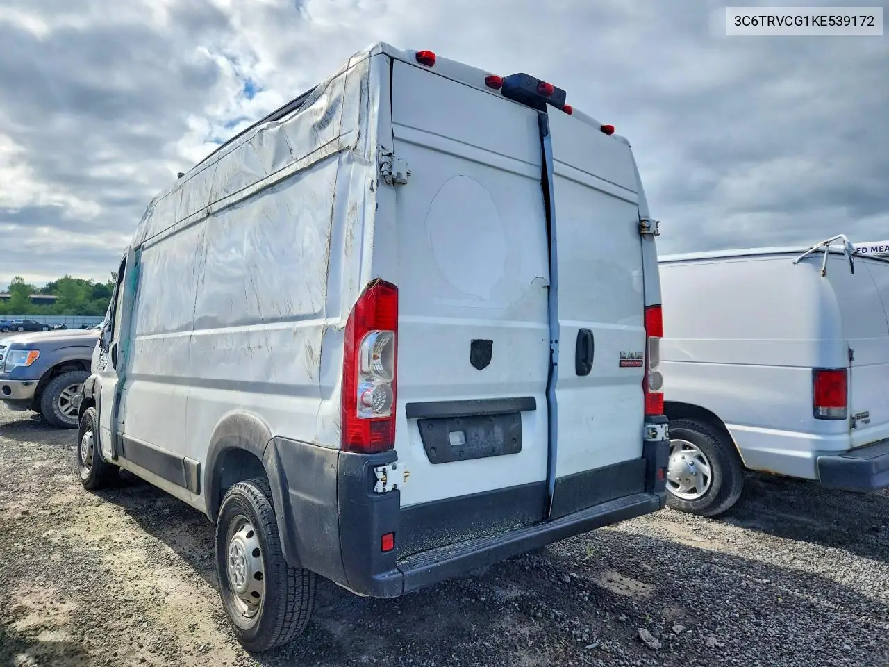2019 Ram Promaster 2500 2500 High VIN: 3C6TRVCG1KE539172 Lot: 55668556