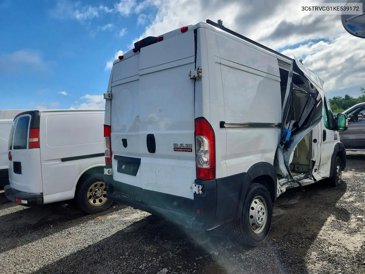2019 Ram Promaster 2500 2500 High VIN: 3C6TRVCG1KE539172 Lot: 55668556