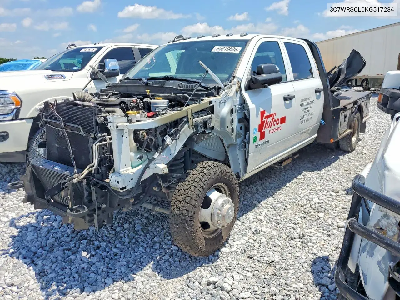 2019 Ram 3500 VIN: 3C7WRSCL0KG517284 Lot: 56019806