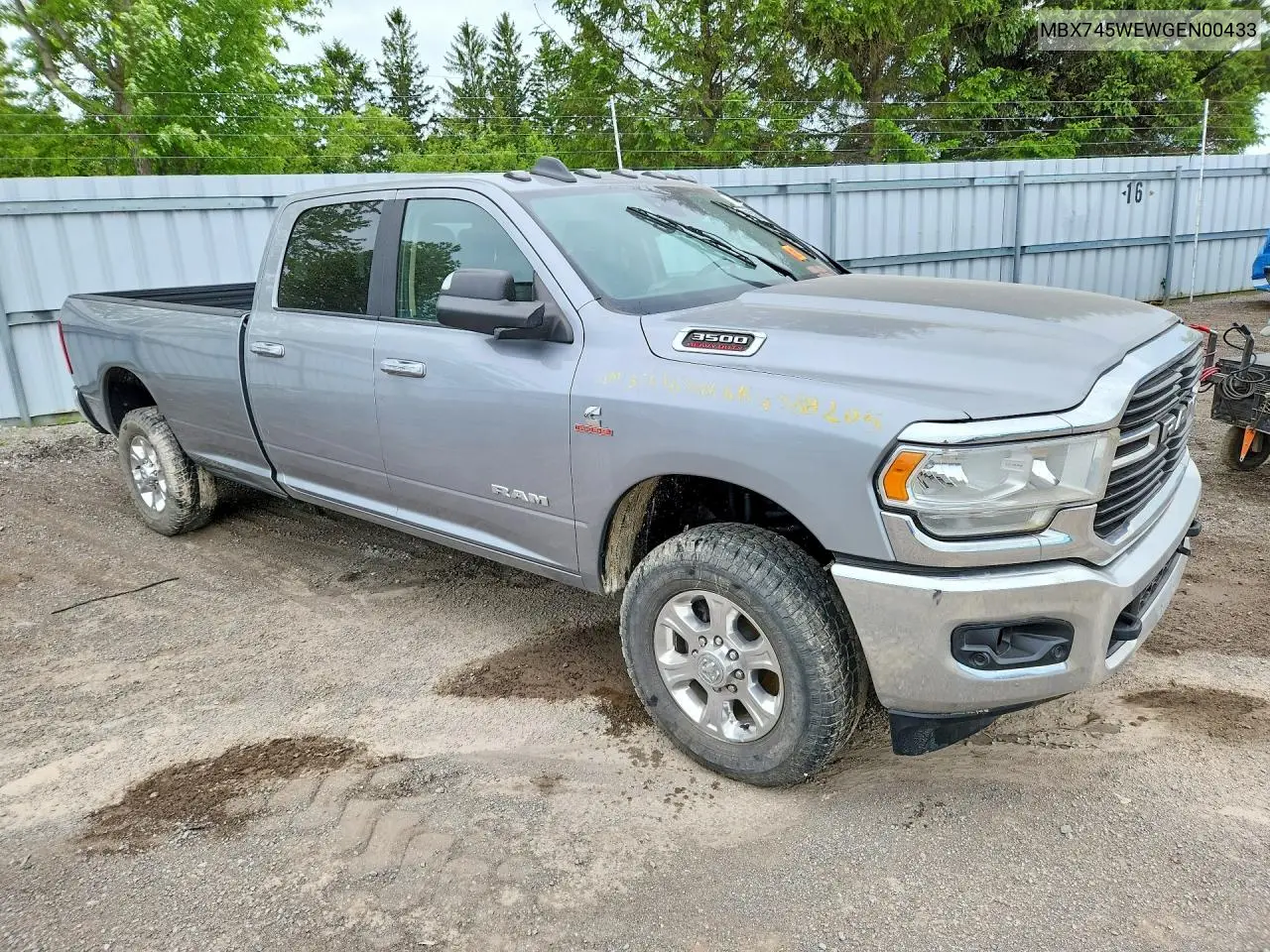 2019 Ram 3500 VIN: MBX745WEWGEN00433 Lot: 56115326