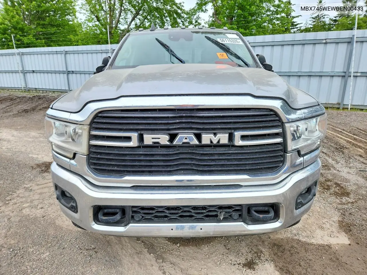 2019 Ram 3500 VIN: MBX745WEWGEN00433 Lot: 56115326