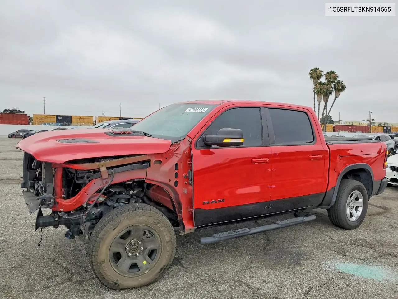 2019 Ram 1500 Rebel VIN: 1C6SRFLT8KN914565 Lot: 57908666