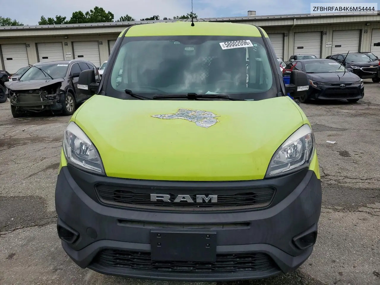 2019 Ram Promaster City VIN: ZFBHRFAB4K6M54444 Lot: 58002096