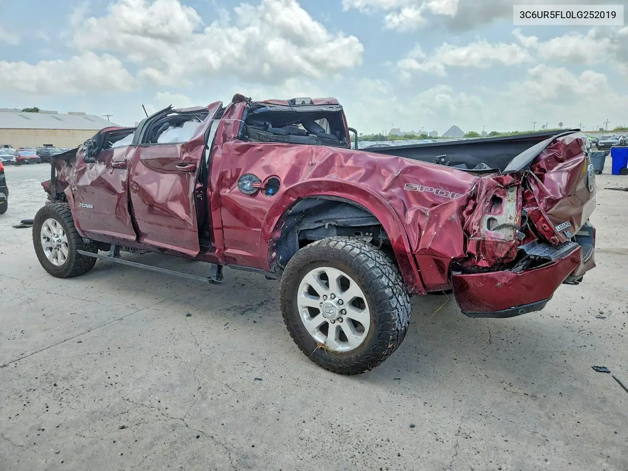 2020 Ram 2500 Laramie VIN: 3C6UR5FL0LG252019 Lot: 58951296